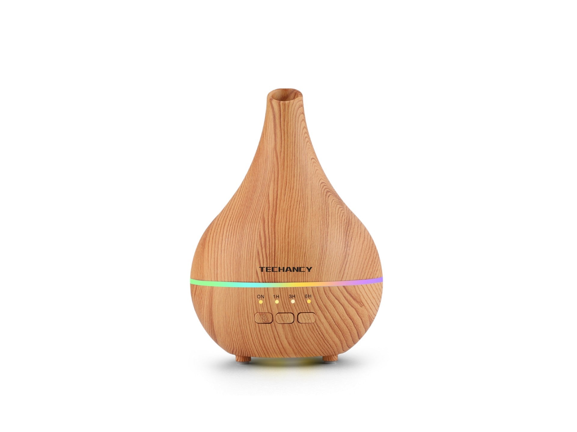 Difusor de aromaterapia Techancy, LD3914, com função humidificadora, acabamento em madeira-0